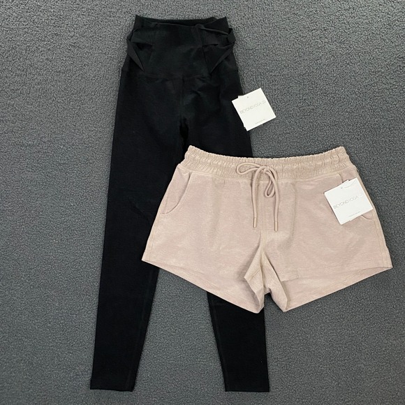 Beyond Yoga Pants - Beyond Yoga Set of 2 size XS Twist Through Leggings Worked Up Shorts NWT